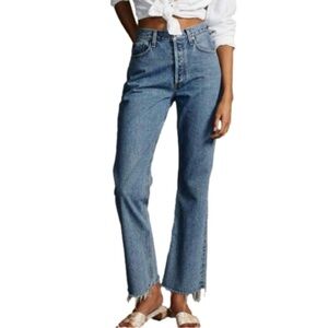 NEW! Agolde Mid Rise Relaxed Bootcut Organic Cotton Size 32 & 29” Inseam Anthro